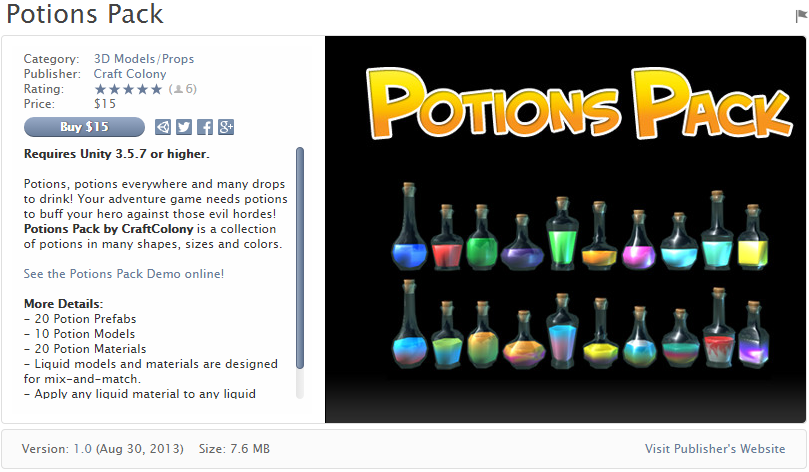 Potions Pack   药水包