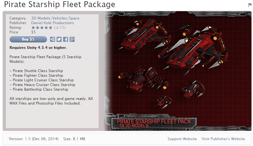 Pirate Starship Fleet Package  海盗星舰舰队