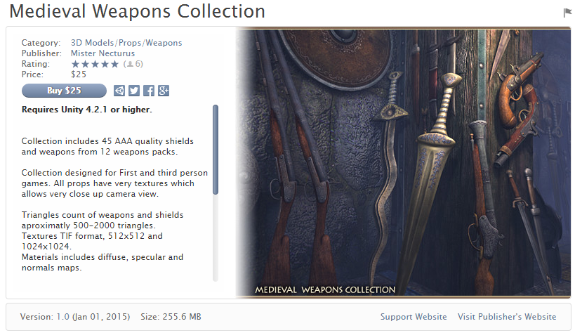 Medieval Weapons Collection v1.0   中世纪武器