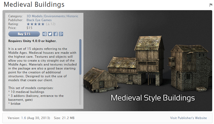Medieval Buildings v1.6    中世纪建筑