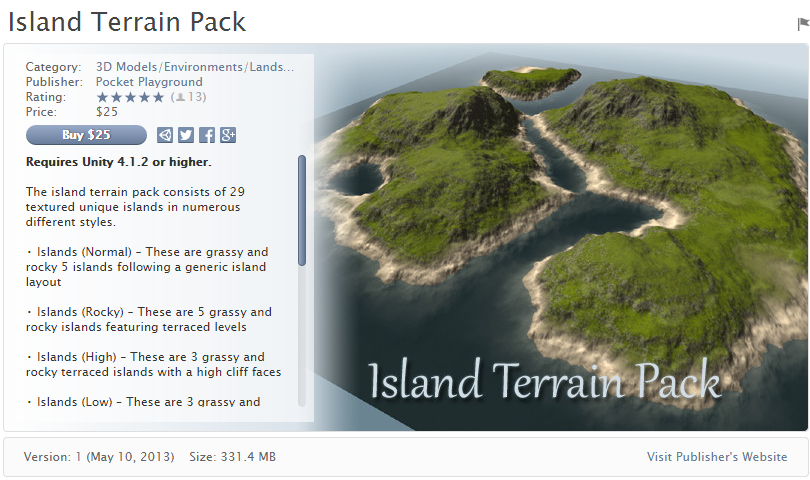 Island Terrain Pack   岛屿