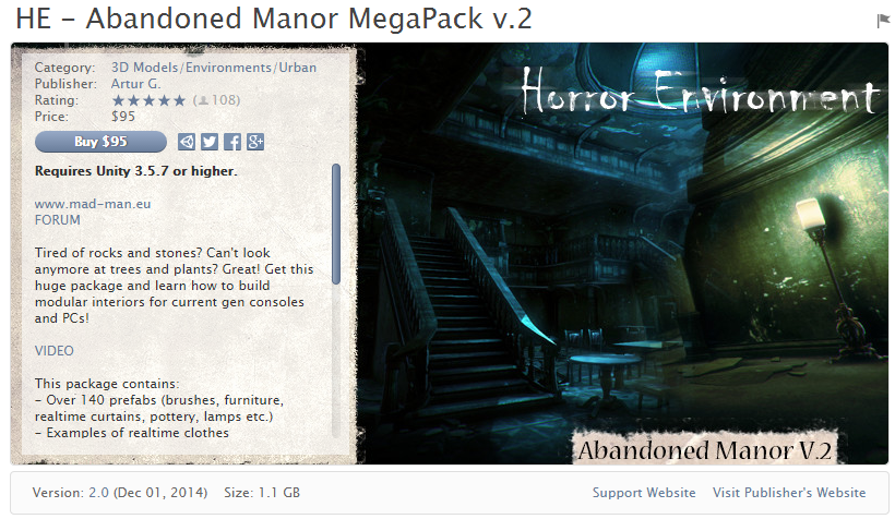 HE - Abandoned Manor MegaPack v2    被遗弃的庄园巨型包