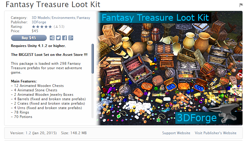 Fantasy Treasure Loot Kit   幻想宝藏战利品套装