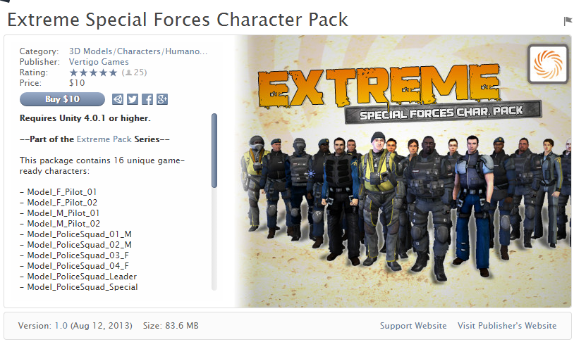 Extreme Special Forces Character Pack   极端特种部队角色