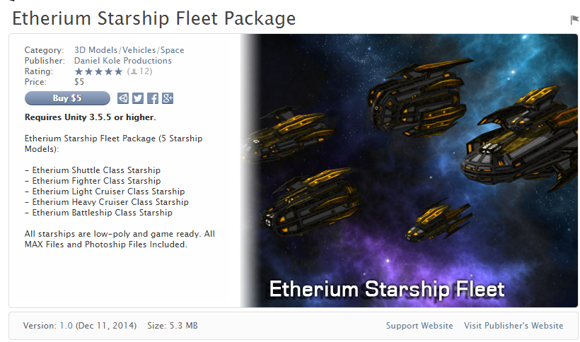 Etherium Starship Fleet Package    星舰舰队
