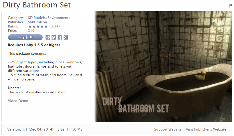 Dirty Bathroom set   浴室