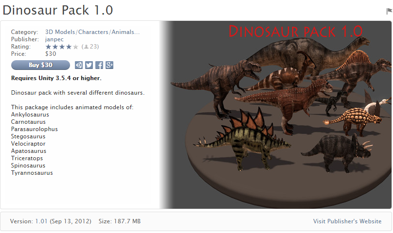 Dinosaur Pack 1.0   恐龙包