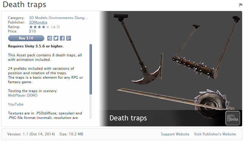 Death Traps    死亡陷阱刑具游戏关卡道具模型动画