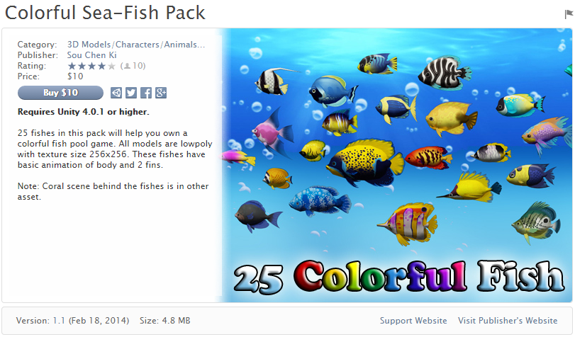 Colorful Sea-Fish Pack    五彩缤纷的海鱼