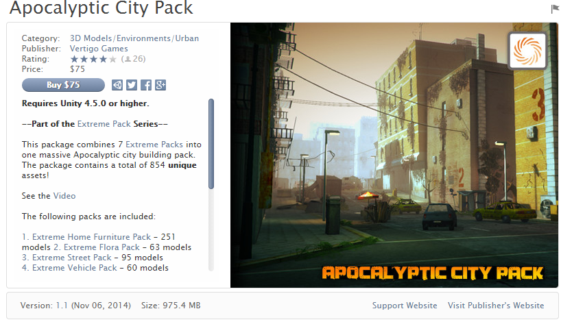 Apocalyptic City Pack   世界末日城市
