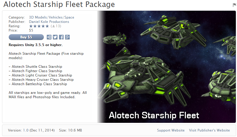 Alotech Starship Fleet Package    星舰舰队包