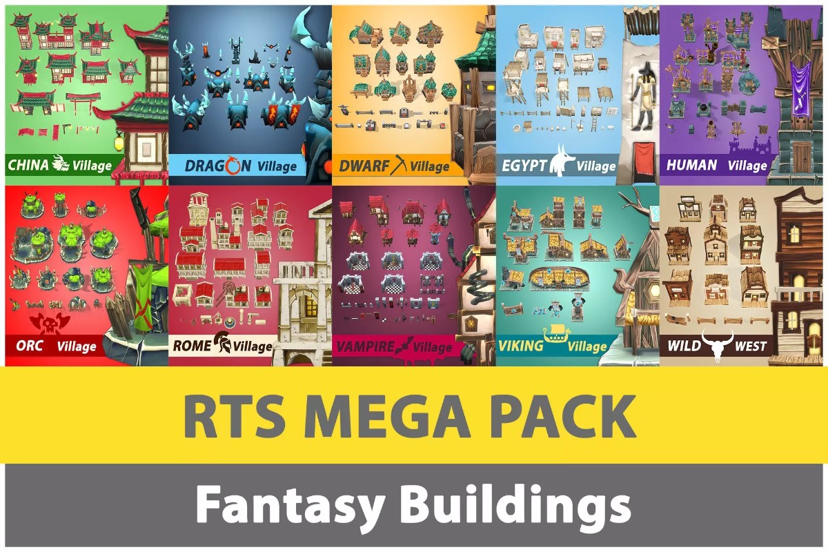 RTS Mega Pack Fantasy Buildings 1.0