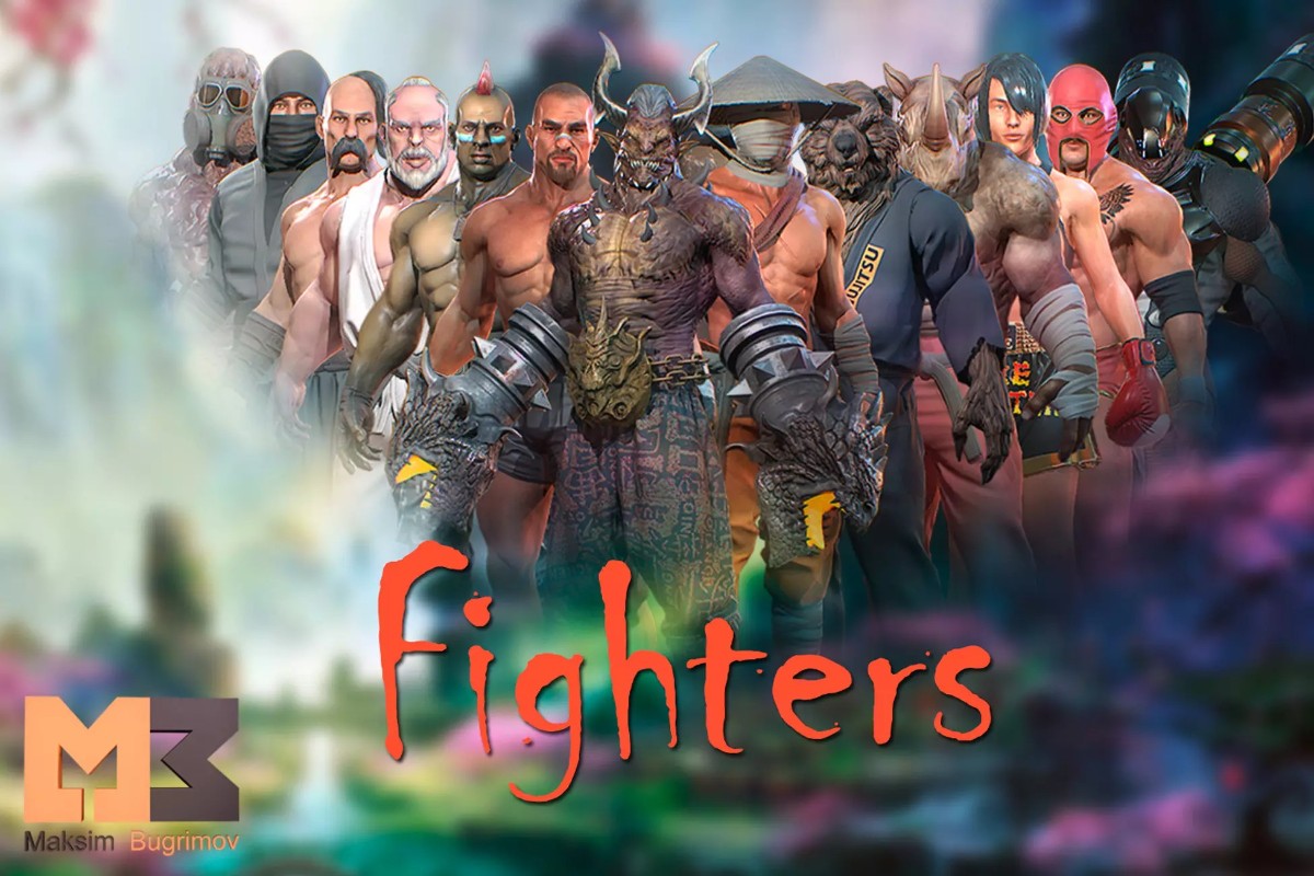 PBR Fighters (Pack)1.0     游戏人物角色模型素材
