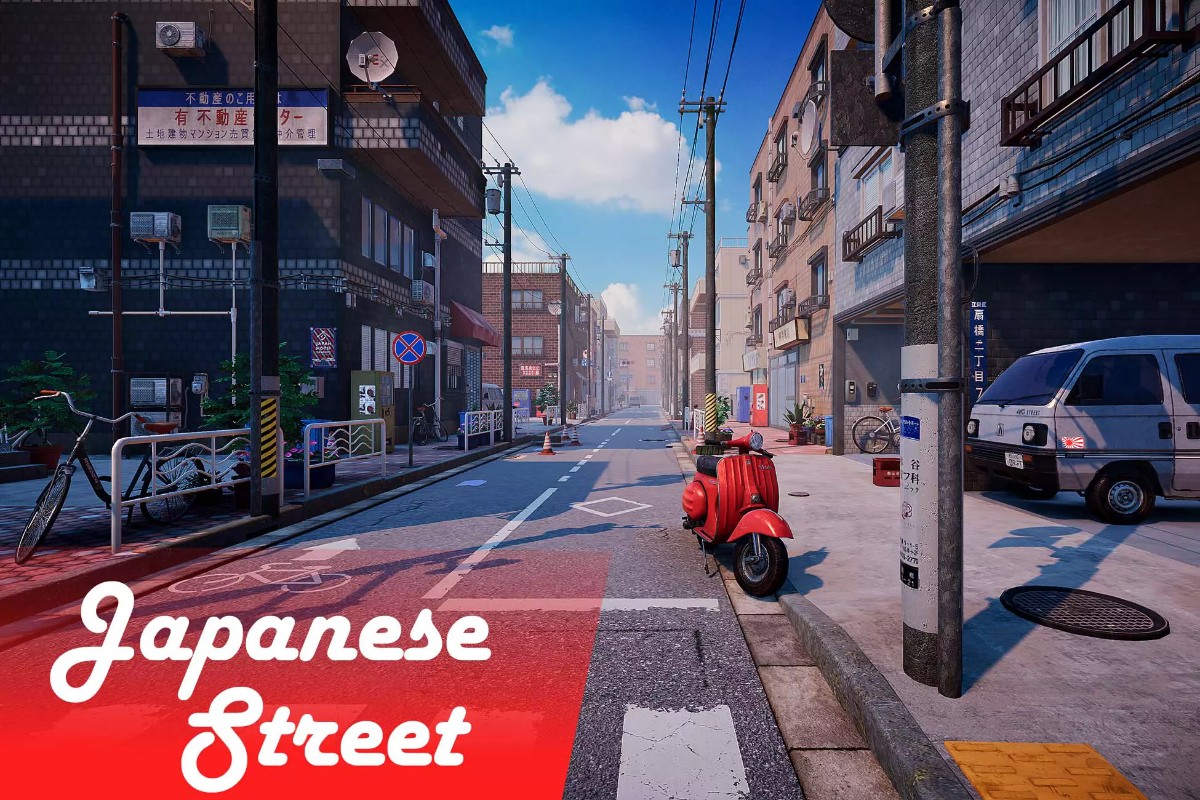 Japanese Street 1.4    日本街道小巷场景