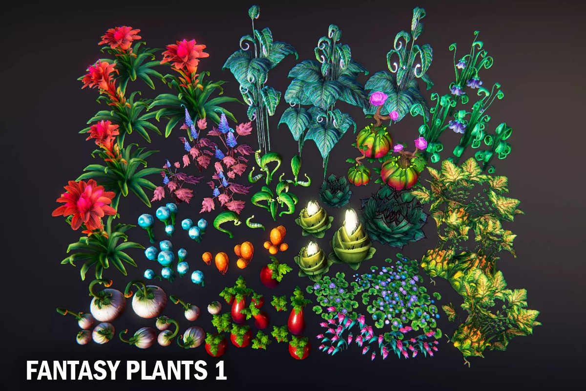 Fantasy plants 1 v1.0    奇幻植物花草