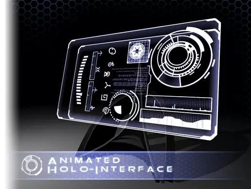 Animated Holo-interface 1    科幻交互页面