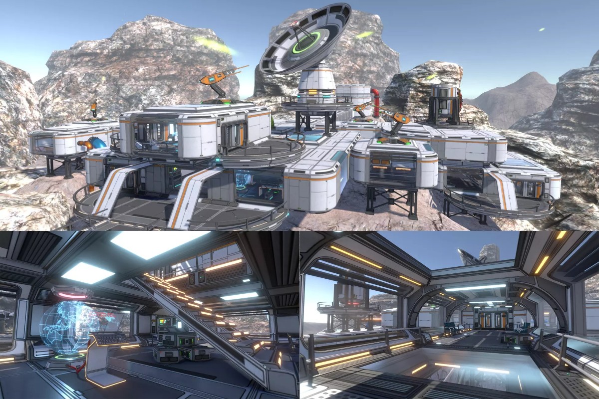 3D Scifi Kit Vol 2 2.0 科幻太空基地场景模型