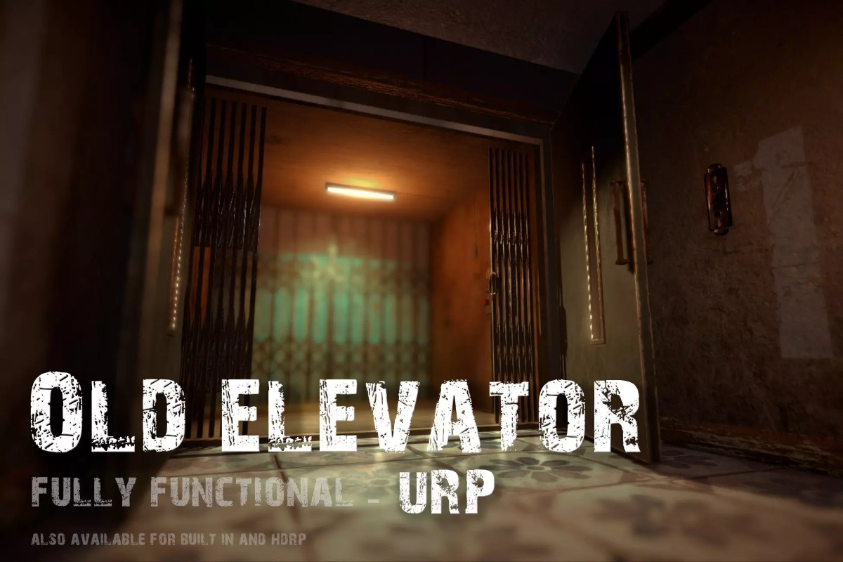 Old Elevator - Fully functional - URP 1.0电梯走廊恐怖环境